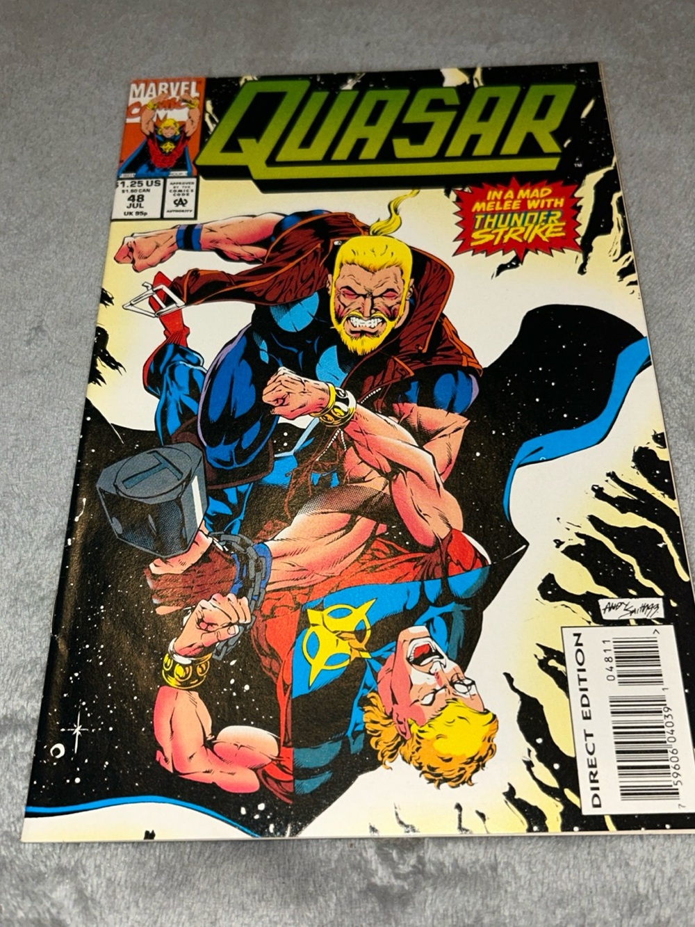 Quasar #48, July 1993, Marvel Comics, Comic Book